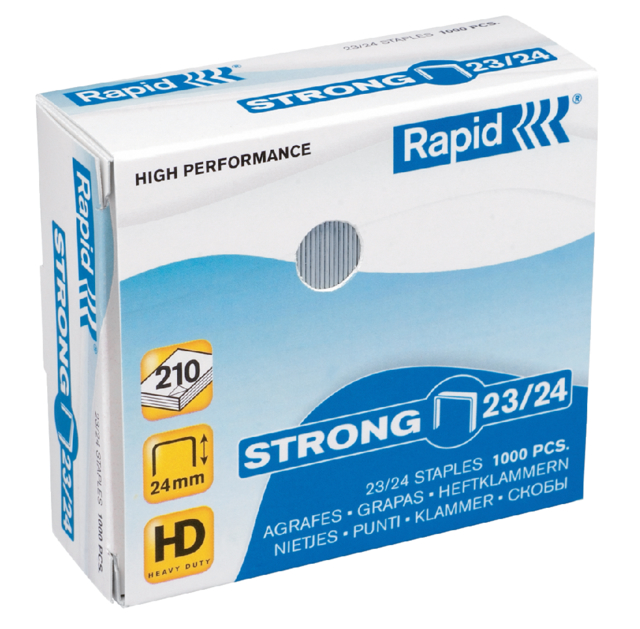 Agrafes Rapid 23/24 galvanisé strong 1000 pièces