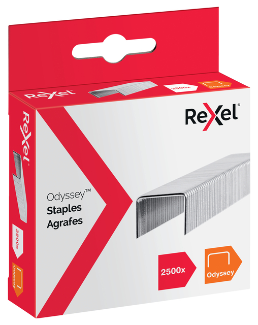 Agrafes Rexel Odyssey zingué 2500 pièces