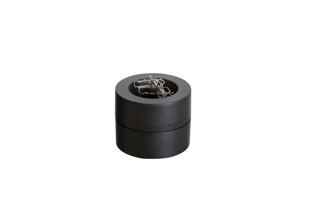 Papercliphouder MAUL Pro magentisch Ø73mmx60mm zwart