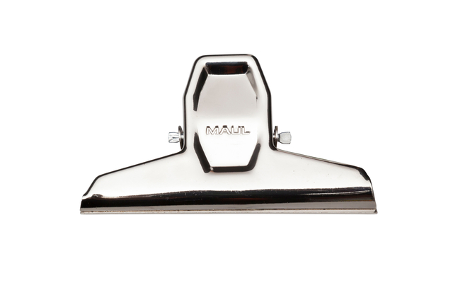 Pince à papier MAULpro 95mm capacité 25mm argent 2 pièces