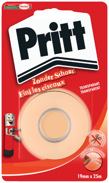 Ruban adhésif Pritt 19mmx25m déchirable à la main
