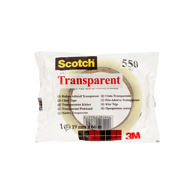 Ruban adhésif Scotch 550 66mx19mm transparent