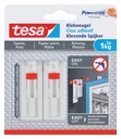 Klevende spijker tesa® behang en pleisterwerk 1kg verstelbaar wit 2 stuks
