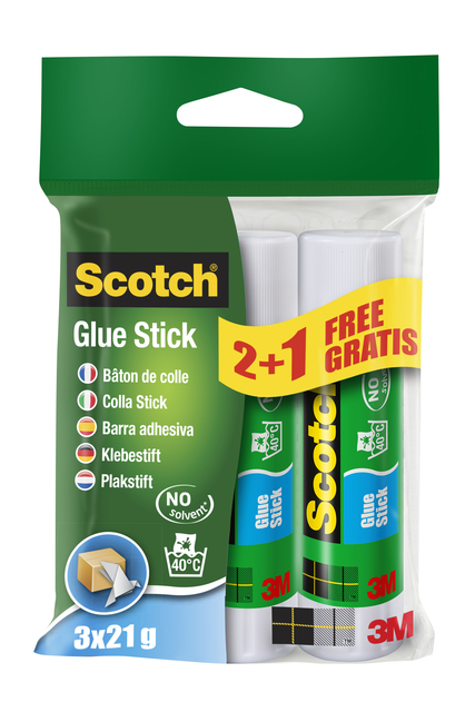 Bâton de colle Scotch 21g 2+1 gratuit