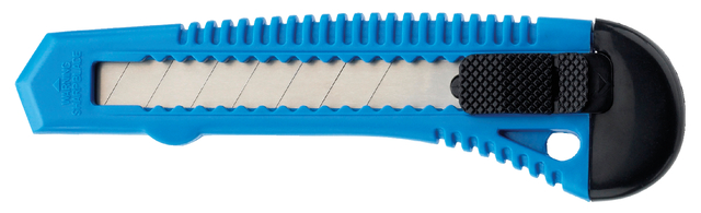 Cutter Westcott Office 18mm curseur coulissant bleu