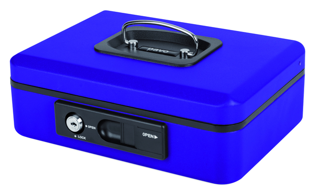 Coffret Pavo Deluxe 250x180x90mm bleu