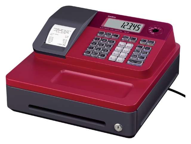 Caisse enregistreuse Casio SE-G1-S-RD rouge