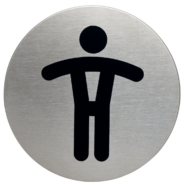 Pictogramme Durable 4905 Toilettes hommes rond 83mm