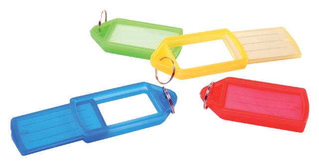 Porte-clés Pavo avec système coulissant assorti 15 pièces