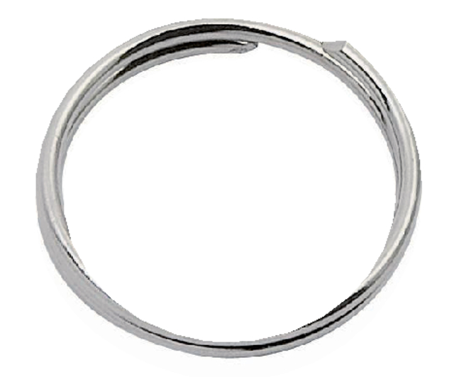 Anneau pour clés CombiCraft 24mm 100 pièces argent