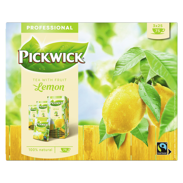 Thé Pickwick Fair Trade citron 25x 1,5g