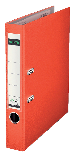 Classeur à levier Leitz 1015 180° A4 50mm PP rouge clair