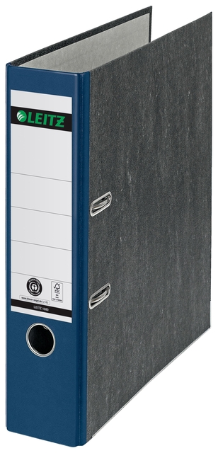 Classeur à levier Leitz 1080 180° A4 80mm carton bleu