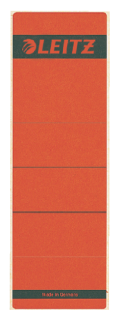 Etiquette dorsale Leitz Large/courte 62x192mm adhésive rouge 10 pièces