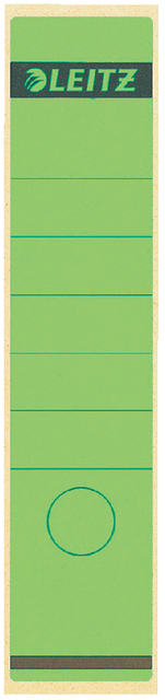 Etiquette dorsale Leitz Large/courte 62x285mm adhésive vert 10 pièces