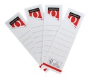 Etiquette dorsale Quantore Small 30x190mm à insérer blanc 10 pièces