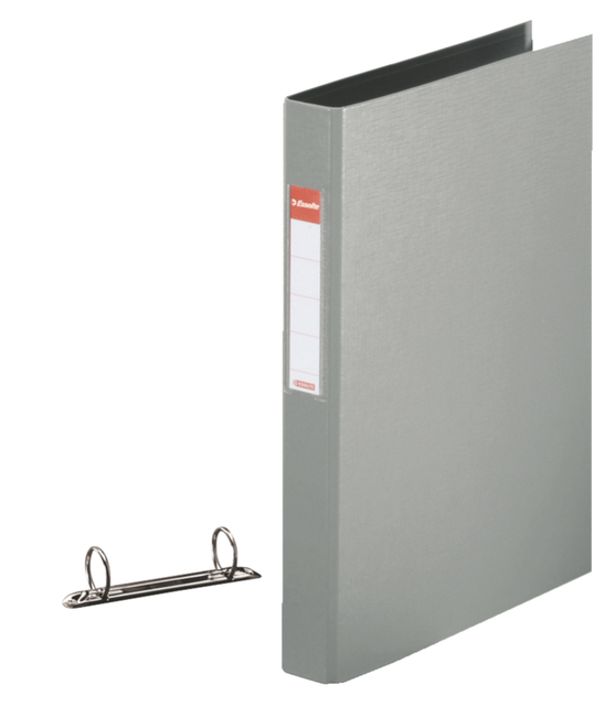 Ringband Esselte Standaard A4 25mm 30% gerecycled PP folie grijs