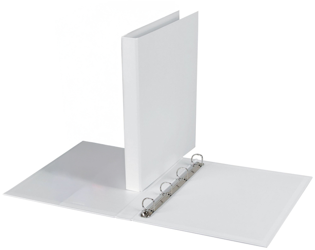 Classeur 4 anneaux Quantore A4 méc-D 20mm PP blanc