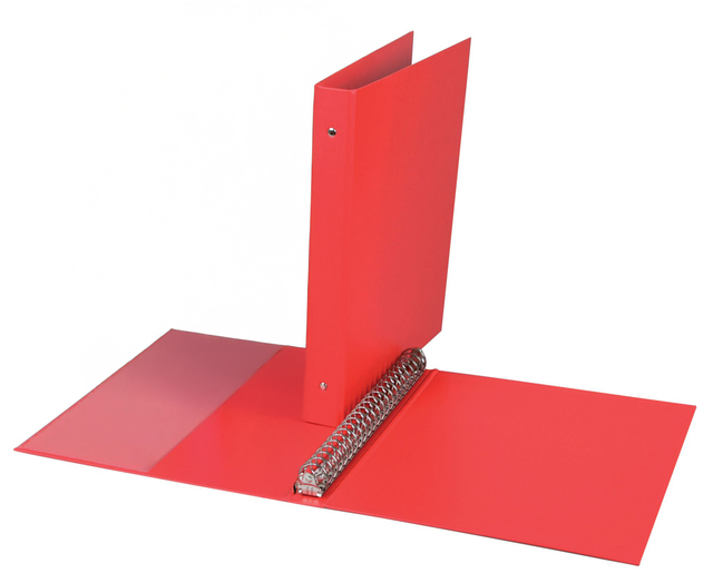 Classeur 23 anneaux Quantore A4 méc-O 19mm PP rouge