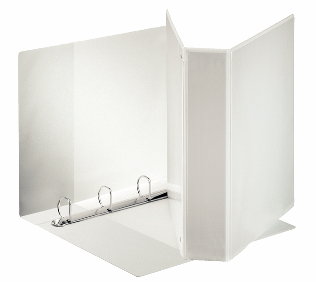 Classeur panorama Esselte Essentials A4 4 anneaux méc-D 60mm blanc