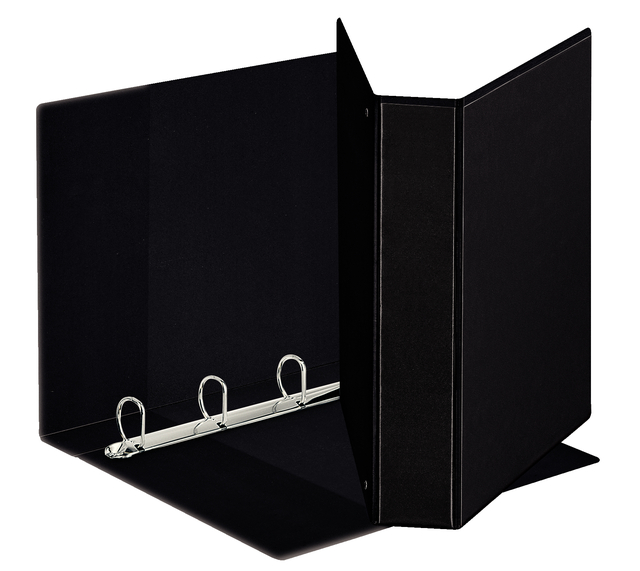 Classeur panorama Esselte A4 4 anneaux méc-D 30mm PP noir