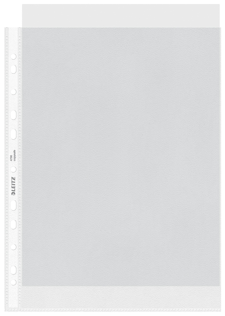 Pochette Leitz Premium Standard Copy safe A4 11 perfPP 0,085mm transparent 100 pièces