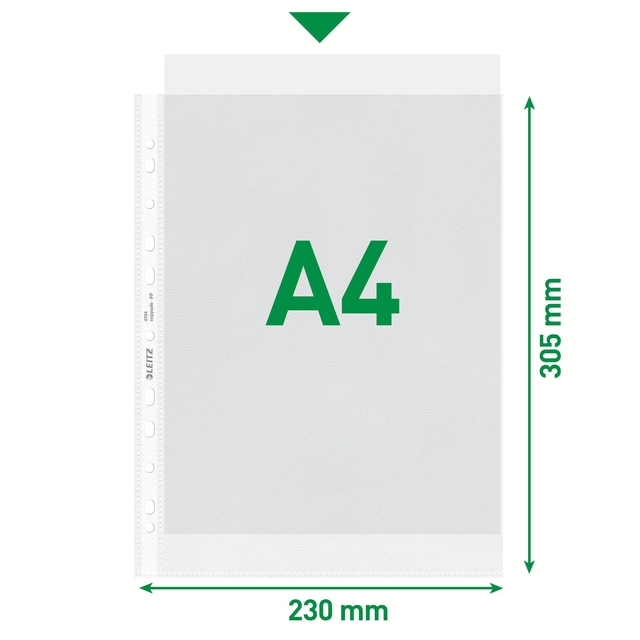 Showtas Leitz Premium 0.10mm PP A4 transparant 100 stuks