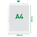 Pochette Leitz Premium A4 PP 0,10mm transparent 100 pièces