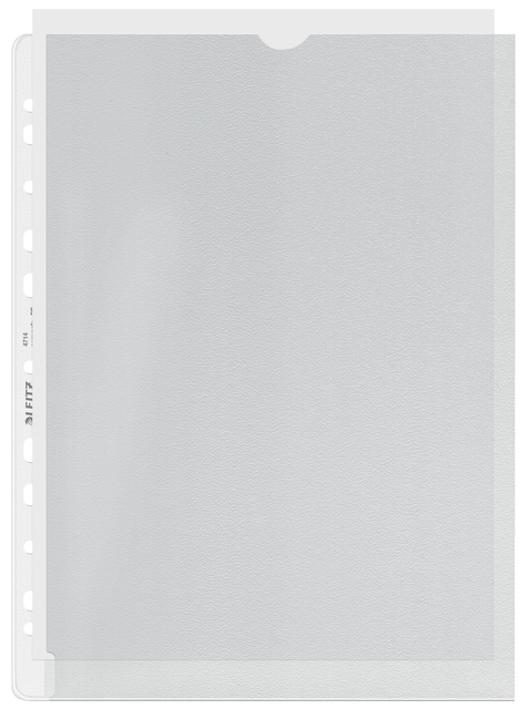 Pochette Leitz Premium ouverture gauche A4 PP 0,13mm transparent 100 pièces