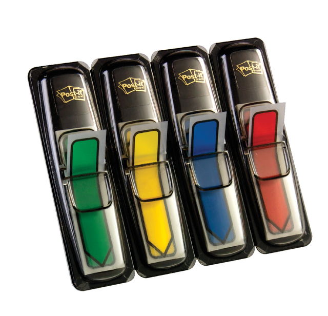 Marque-pages Post-it 684 11,9x43,1mm flèche assorti 96 pièces