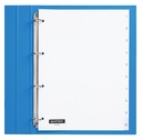 Intercalaire Quantore 4 perforations numéro 1-10 PP blanc