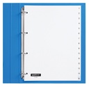 Intercalaire Quantore 4 perforations numéro 1-15 PP blanc