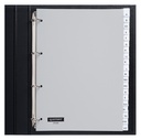 Intercalaire Quantore 4 perforations 20 onglets A-Z PP gris