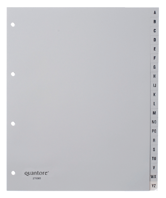 Intercalaires Quantore A4 4 perf 20 onglets A-Z Extra Large PP