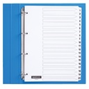 Intercalaire Quantore 4 perforations numéro 1-20 carton blanc