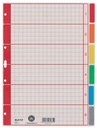 Intercalaires Leitz 4 perf 4350 6 onglets gris carton