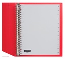 Intercalaire Quantore 23 perforations 12 onglets mois PP gris