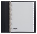 Intercalaire Quantore 23 perforations15 onglets+fenêtre PP gris