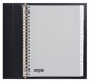 Intercalaire Quantore 23 perforations 20 onglets+fenêtre PP gris
