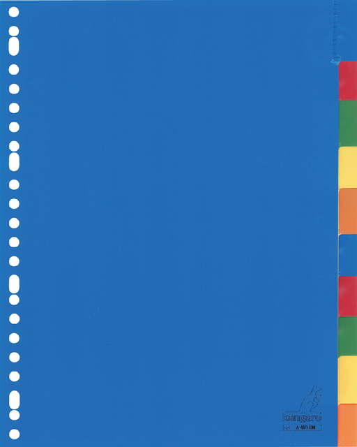 Tabbladen Kangaro 23-gaats A410FM 10-delig + venster assorti PP