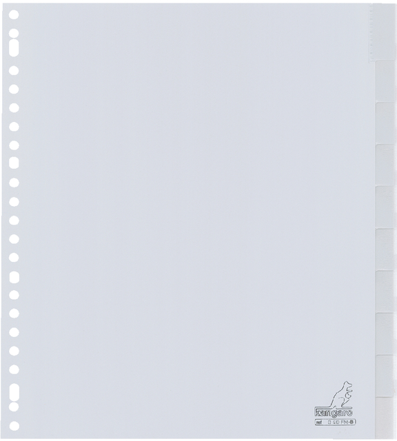 Tabbladen Kangaro 23-gaats G410FM-B 10-delig + venster breed