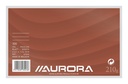 Fiche Système Aurora 200x125mm ligné + marge en-tête rouge 210g blanc 100 feuilles