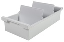Boîte à fiches Exacompta A6 bac plastique gris