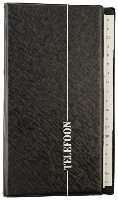 Répertoire téléphonique Kangaro 215x130mm A-Z 4 anneaux noir