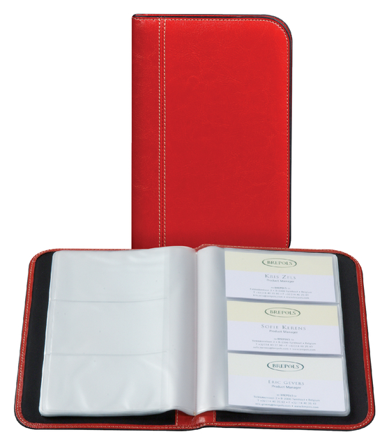 Album cartes de visite Palermo pour 144 cartes rouge