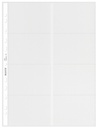 Pochette Leitz Premium pour cartes de visite Copy safe A4 PP transparent 10 pièces
