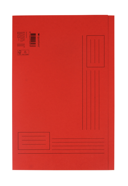 Chemise Quantore Folio bord décalé 250g rouge