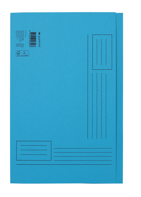 Chemise Quantore Folio bord décalé 250g bleu