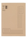 Vouwmap Quantore A4 ongelijke zijde 250gr beige