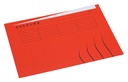 Vouwmap Secolor met tabrand A4 100% gerecycled karton 250gr Rood